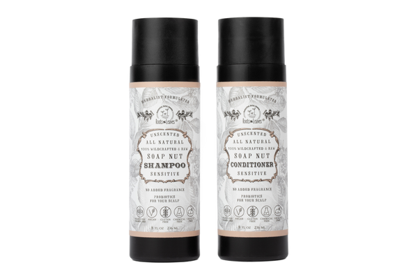 Unscented Shampoo & Conditioner Set by Roots & Leaves
